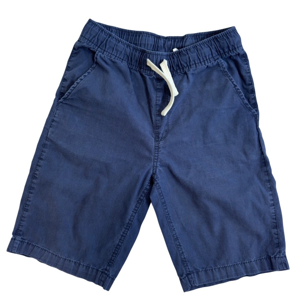 The Childrens Place Boys Navy Blue Chino Shorts Size 14 Elastic Waist Drawstring